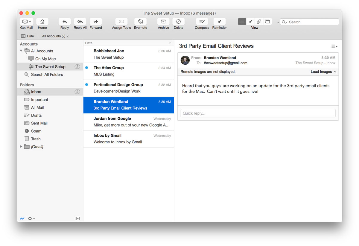 shaw email settings for mac